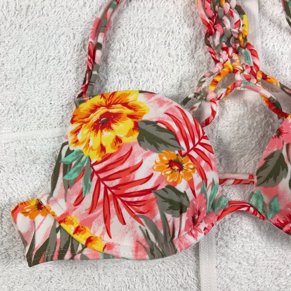 Hollister Swim 34a Hollister Tropical Swimsuit Top Poshmark